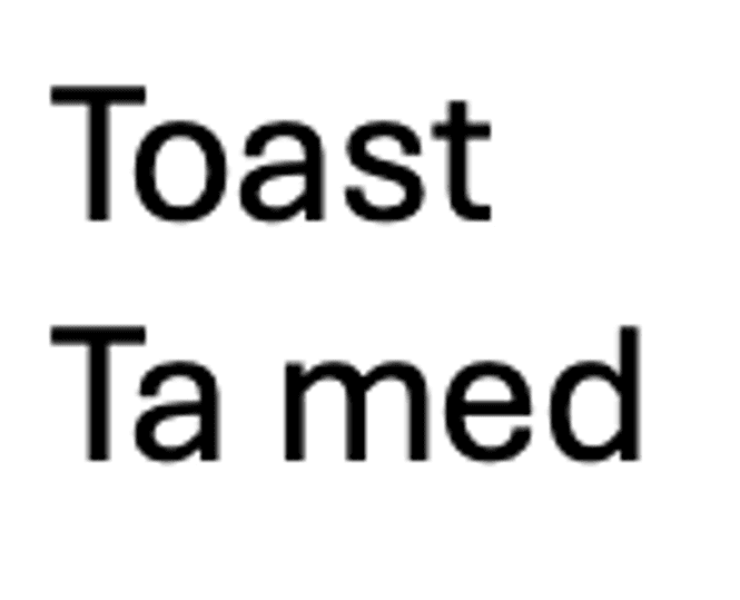Hovedbilde Toast m/ ost og skinke Ta med